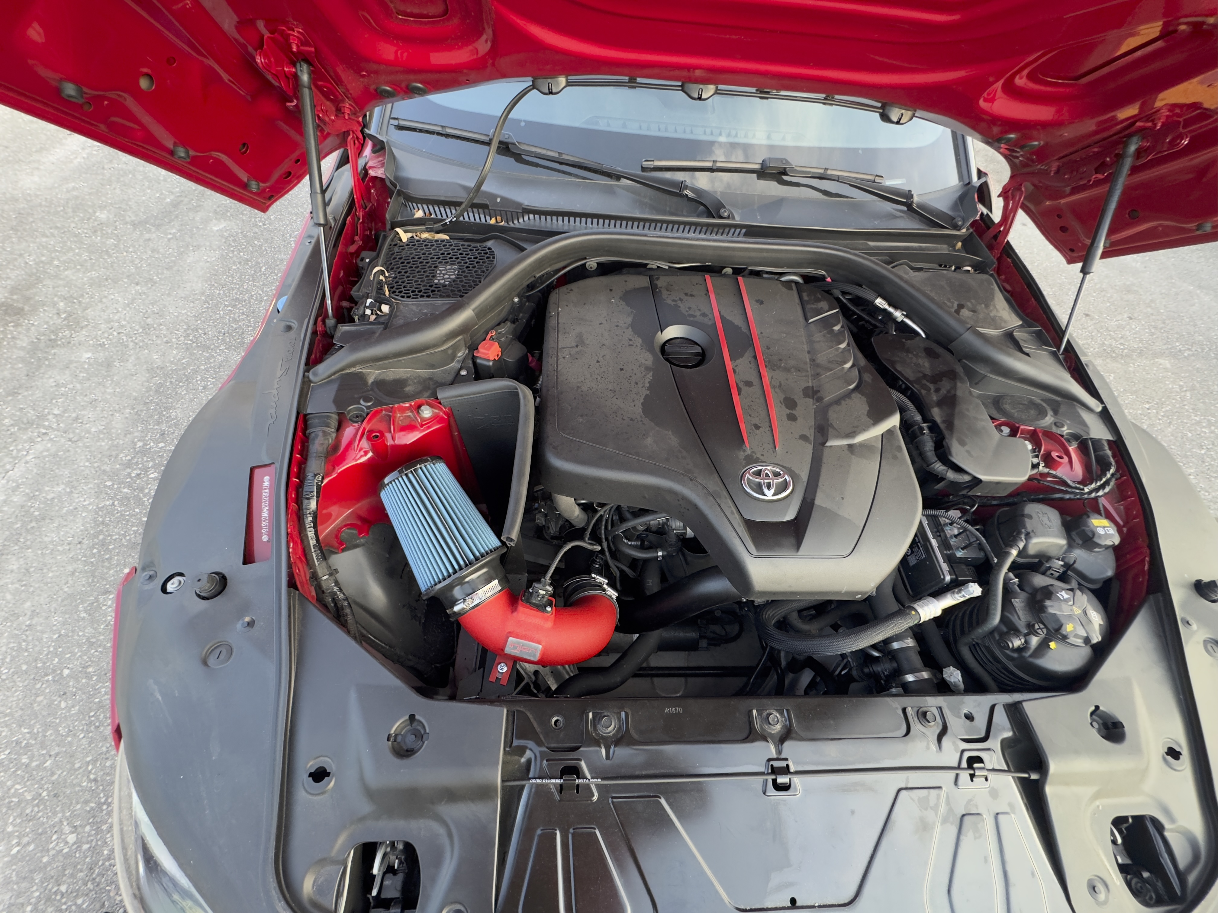 2021 Toyota GR Supra – Installed Injen Air Intake + FTP Motorsport Turbo Inlet for the Toyota GR Supra 2.0